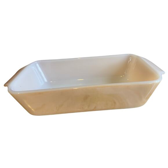 Vintage Fire King Rectangular Peach Luster Loaf Pan - Picture 1 of 6